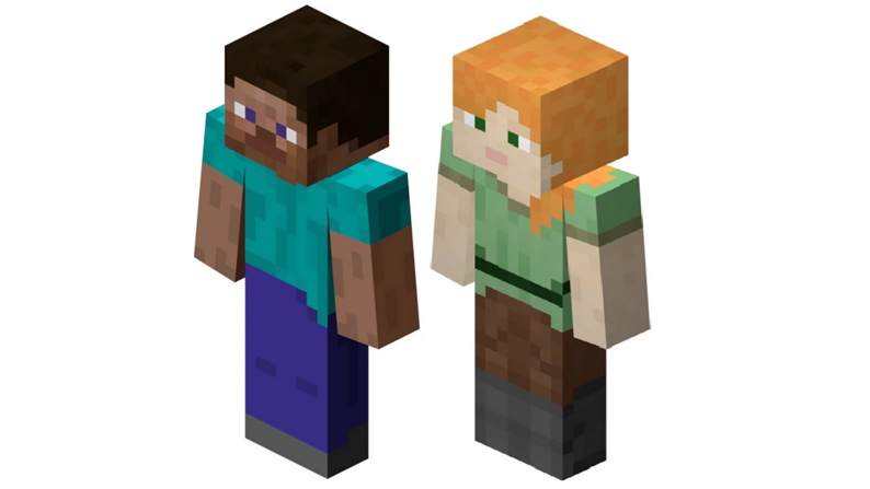 Habillez votre personnage dans Minecraft.