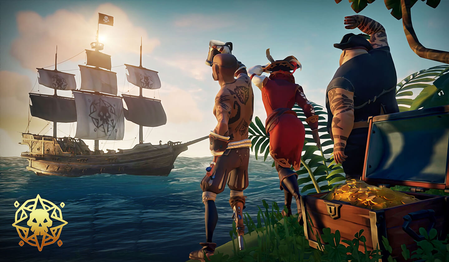 как играть на одном сервере с другом в sea of thieves фото 88