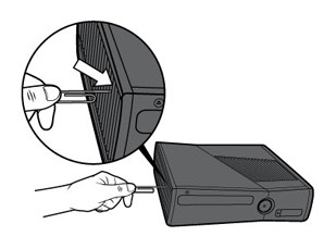 Presenter prosperity microwave Manually eject your Xbox 360 console disc tray | Xbox Support