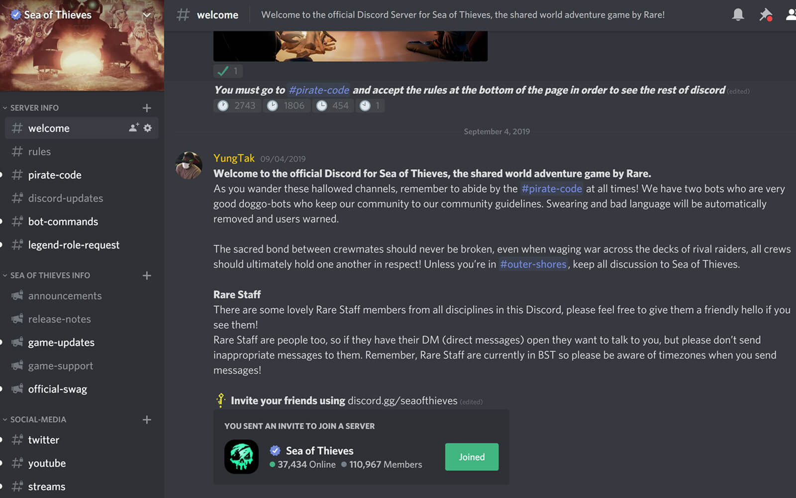 Sea of Thieves – Discord