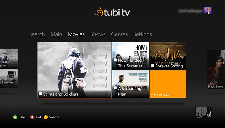 tubi on xbox