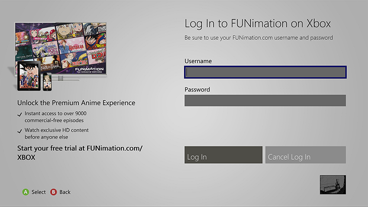 Install FUNimation | Xbox 360