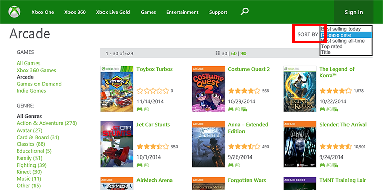 xbox 360 store