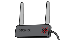 xbox 360 wireless adapter for pc wont light up