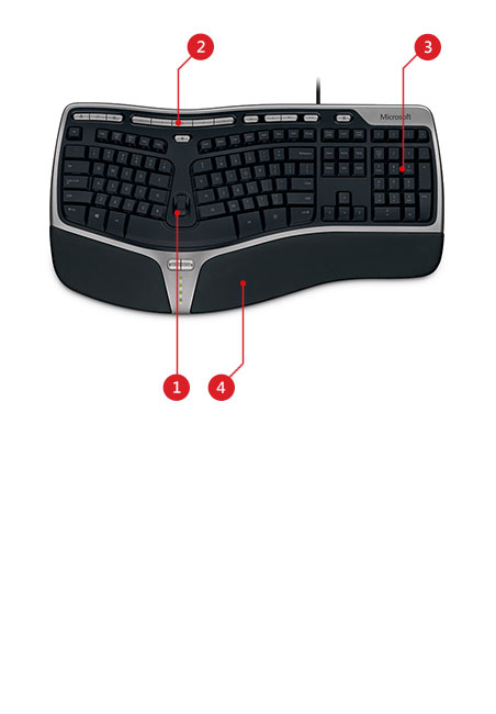 Natural Ergonomic Keyboard 4000 Microsoft Accessories